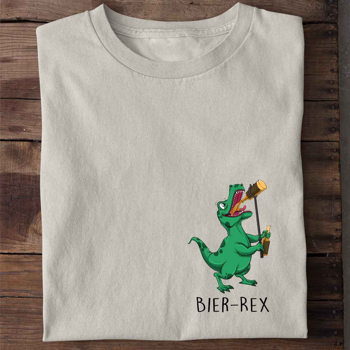 Bier-Rex T-Rex - Shirt Unisex Brust